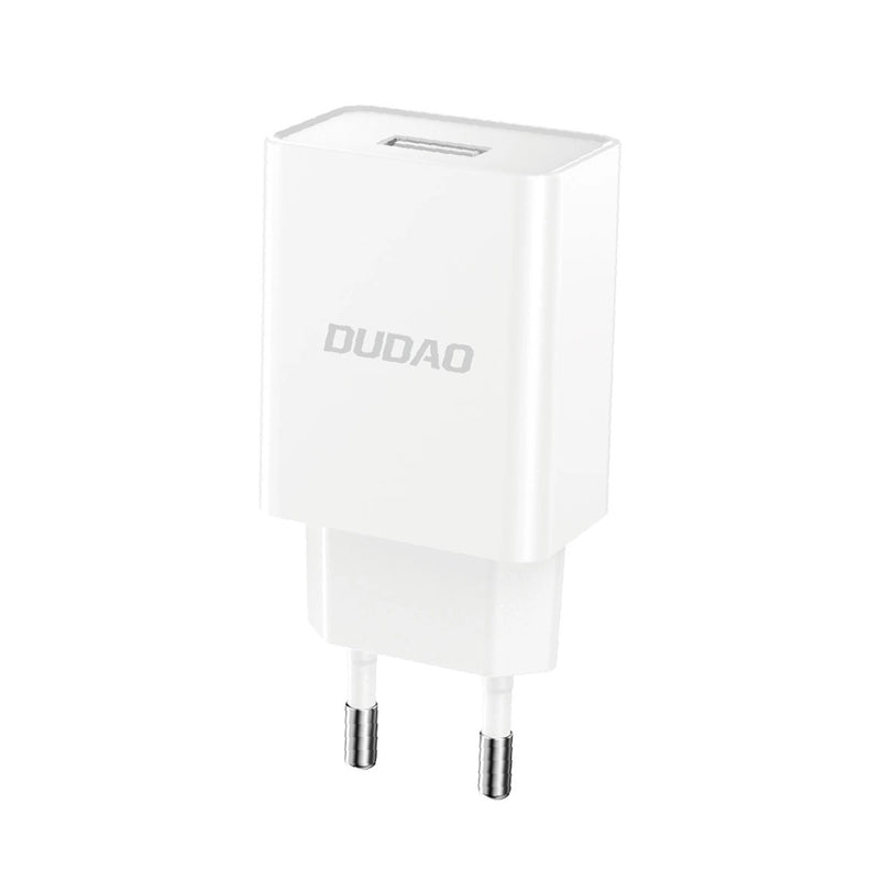 Dudao A4EU USB-A 2.1A Netoplader - Hvid | Hurtig opladning til smartphone og tablet