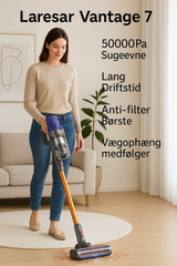 Laresar Vantage 7 Ledningsfri Støvsuger – 50.000Pa Sugeevne