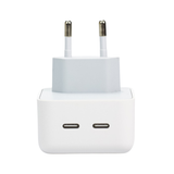 35W Power Adapter / Hurtigoplader iPhone - Dual USB-C - Hvid
