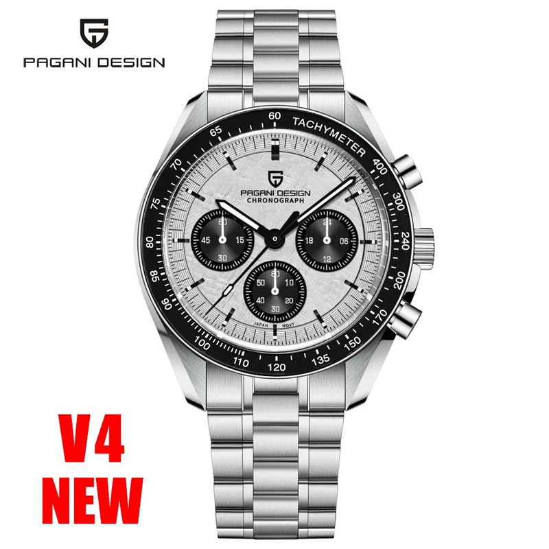 PAGANI DESIGN PD-1701 Moonwatch – Quartz Chronograph, Safirglas & 100M Vandtæt