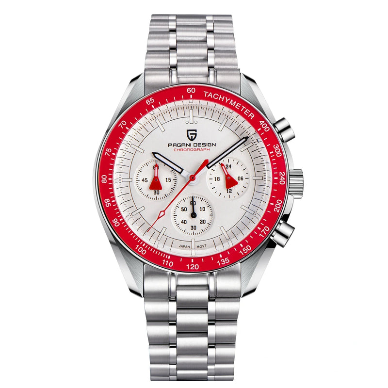 PAGANI DESIGN PD-1701 Moonwatch – Quartz Chronograph, Safirglas & 100M Vandtæt