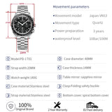 PAGANI DESIGN PD-1701 Moonwatch – Quartz Chronograph, Safirglas & 100M Vandtæt