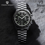 PAGANI DESIGN PD-1701 Moonwatch – Quartz Chronograph, Safirglas & 100M Vandtæt