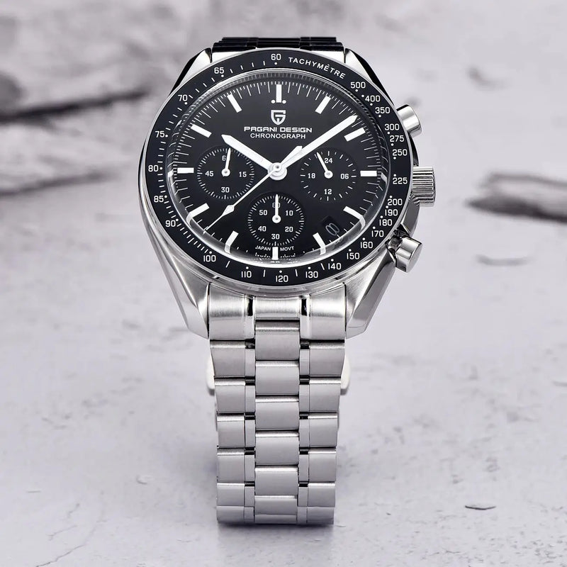 PAGANI DESIGN PD-1701 Moonwatch – Quartz Chronograph, Safirglas & 100M Vandtæt