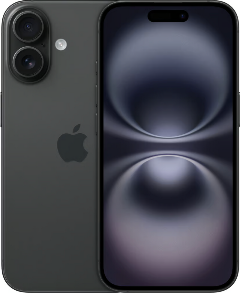 APPLE IPHONE 16 128 GB Sort Fabriksny