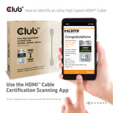 Club 3D CAC-1372 HDMI 2.1 kabel 2m sort