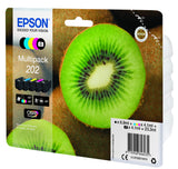 Epson Multipack 202 Sort Gul Cyan Magenta Foto-sort Blæk C13T02E74010