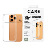 CARE by PanzerGlass Flagship Case Beskyttelsescover til iPhone 17 Pro Transparent Fabriksny