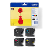 Brother LC 121 Value Pack Sort Gul Cyan Magenta 300 sider Blæk