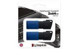 Kingston DataTraveler 64GB USB 3.2 Gen 1 USB stick Sort Blå