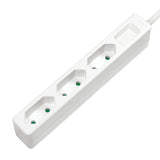LogiLink Stikdåse 3-stik 7.5A Hvid 1.5m