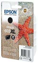 Epson 603XL Sort 500 sider Blæk C13T03A14010