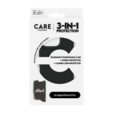 CARE by PanzerGlass Fashion 3-i-1 Beskyttelsescover Sort til iPhone 16 Pro Fabriksny