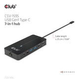 Club 3D CSV-1595 7-in-1 USB-C Dockingstation Sort