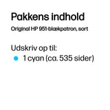 HP 951 Cyan 700 sider Blæk CN050AE