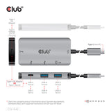 Club 3D CSV-1543 USB-C Hub 4 porte Grå