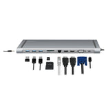 LogiLink UA0373 Laptop docking station Compatible with Universal USB-C® powered, Built-in card reader Fabriksny