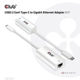 Club 3D CAC-1519 USB-C 3.2 Gen1 1Gbps Netværksadapter