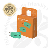 Club 3D CAC-3024 30Watt Strømforsyningsadapter Grøn 2 stk.