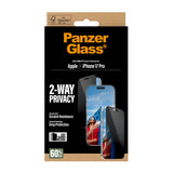 PanzerGlass® 2-Way Privacy Screen Protector iPhone 17 Pro Fabriksny