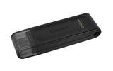 Kingston DataTraveler 70 128GB USB-C 3.2 Gen 1 USB stick Sort