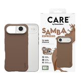CARE by PanzerGlass Fashionable Case Samba Beskyttelsescover til iPhone Air (2025) Espresso Fabriksny