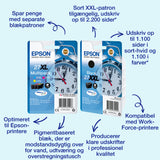 Epson 27XL Sort 1100 sider Blæk C13T27114012
