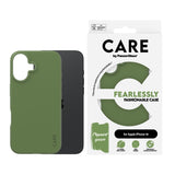 PanzerGlass CARE Fashionable Case til iPhone 16 Grøn Fabriksny