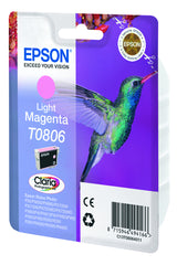Epson T0806 Lys magenta 620 sider Blæk C13T08064011