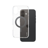 PanzerGlass CARE Kickstand Sort til Apple iPhone 16 Plus Fabriksny
