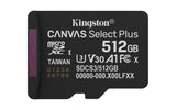 Kingston Canvas Select Plus microSDXC UHS-I Memory Card 512GB 150MB/s