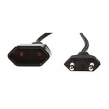 LogiLink Europlug (strøm CEE 7/16) (female) - Europlug (strøm CEE 7/16) (male) Sort 1m Forlængerkabel til strøm