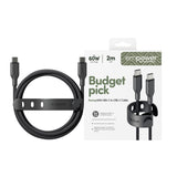 empower by PanzerGlass Racing USB-C to USB-C m sort