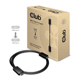 Club 3D CAC-1522 USB-C Gen 2 kabel 0.8m Sort