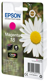 Epson 18 Magenta 180 sider Blæk C13T18034012