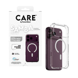 PanzerGlass CARE™ by ® Samba Case Transparent w. White MagSafe iPhone 2026 Pro Max | 17 Pro Max Beskyttelsescover Transp