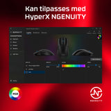 HyperX Pulsefire Haste 2 Optisk Kablet Sort