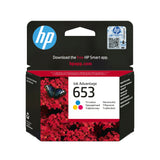 HP 653 Farve (cyan, magenta, gul) 200 sider Blæk 3YM74AE