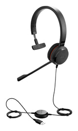 Jabra Evolve 30 II MS stereo Kablet Høretelefoner Sort