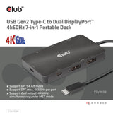 Club 3D CSV-1598 7-in-1 USB 3.2 Gen 2 Dockingstation