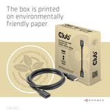 Club 3D CAC-1322 HDMI 2.1 forlængerkabel 1 m Sort