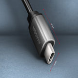 AXAGON USB-C adapter 20cm Sort