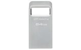 Kingston DataTraveler Micro 64GB USB 3.2 Gen 1 USB stick Sølv