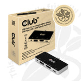 Club3D CSV-1591 USB-C 3.2 4-in-1 Hub Dockingstation Sort