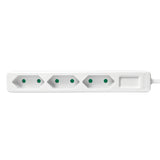 LogiLink Stikdåse 3-stik 7.5A Hvid 1.5m