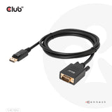 Club 3D CAC-1012 DisplayPort til VGA adapterkabel 2 m Sort