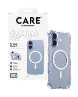 CARE by PanzerGlass Fashionable Case Samba Beskyttelsescover til iPhone 17 Transparent Fabriksny