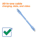 Club 3D USB4 USB Type-C kabel 2m Blå Fabriksny