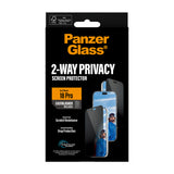 PanzerGlass 2-Way Privacy Skærmbeskytter til iPhone 18 Pro Fabriksny
