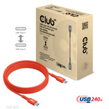 Club 3D CAC-1573 USB-C 240W kabel 2m Rød